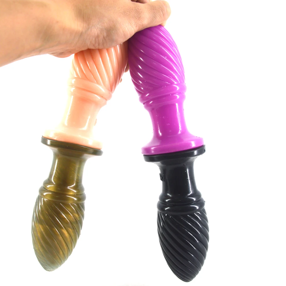 FAAK promotion cheap anal plug screw thread butt stopper dildo woman butt pussy stimulate sex toy for women erotic fetish