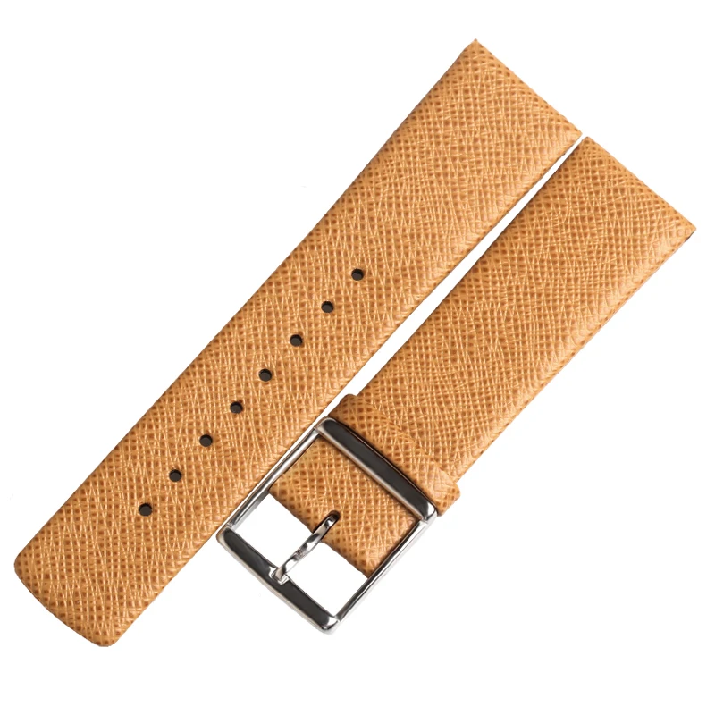 WENTULA Good Quality Genuine Leather Watch Band Strap Brown Thin Watchbands For   K2G211