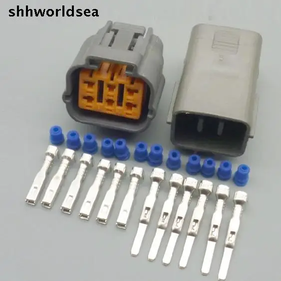 

shhworldsea 2.2mm 6 Pin 6195-0021 6195-0024 Auto Connector Accelerator Pedal Position Sensor Throttle Pedal Connector