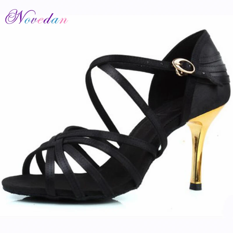 Women Professional Latin Salsa Dance Shoes Tango Ballroom Samba Dance Shoes Ladies High Heels Soft Dancing Shoes 5cm/6cm/7cm/8cm