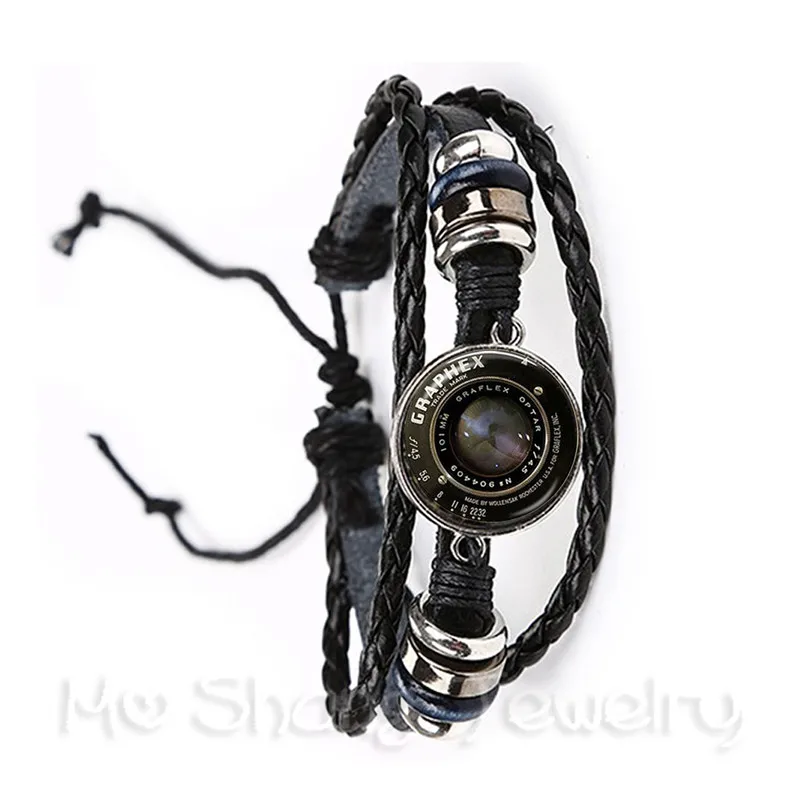 2018 New Trendy Camera Mode Bracelet For Photographers Fashion Photography Handmade Glass Dome Adjustable Bangle Best Gift