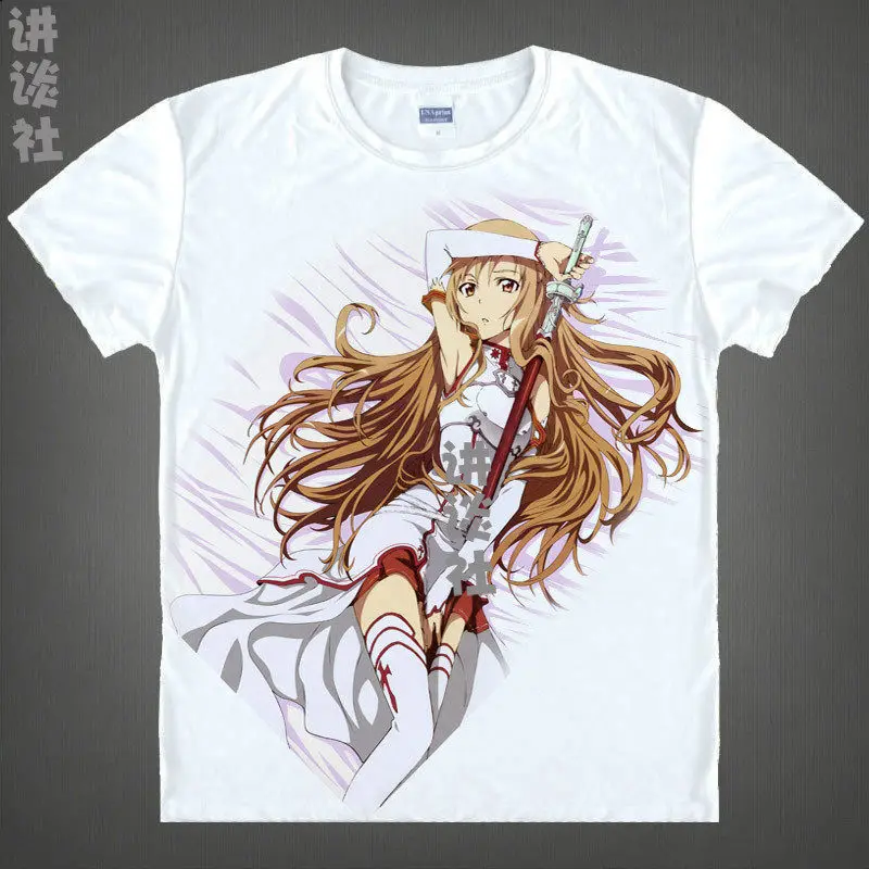 Ordinal Scale OS T-Shirt Asada Shino Shirt man short sleeve t-shirts anime printers shirt  Youth Shirts anime