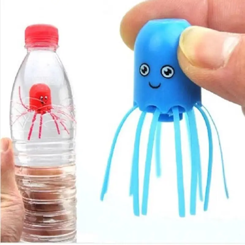 2pcs Hot New Cute Funny Magical Magic Smile Jellyfish Float Science Toy Gift For Children Kids Randomly