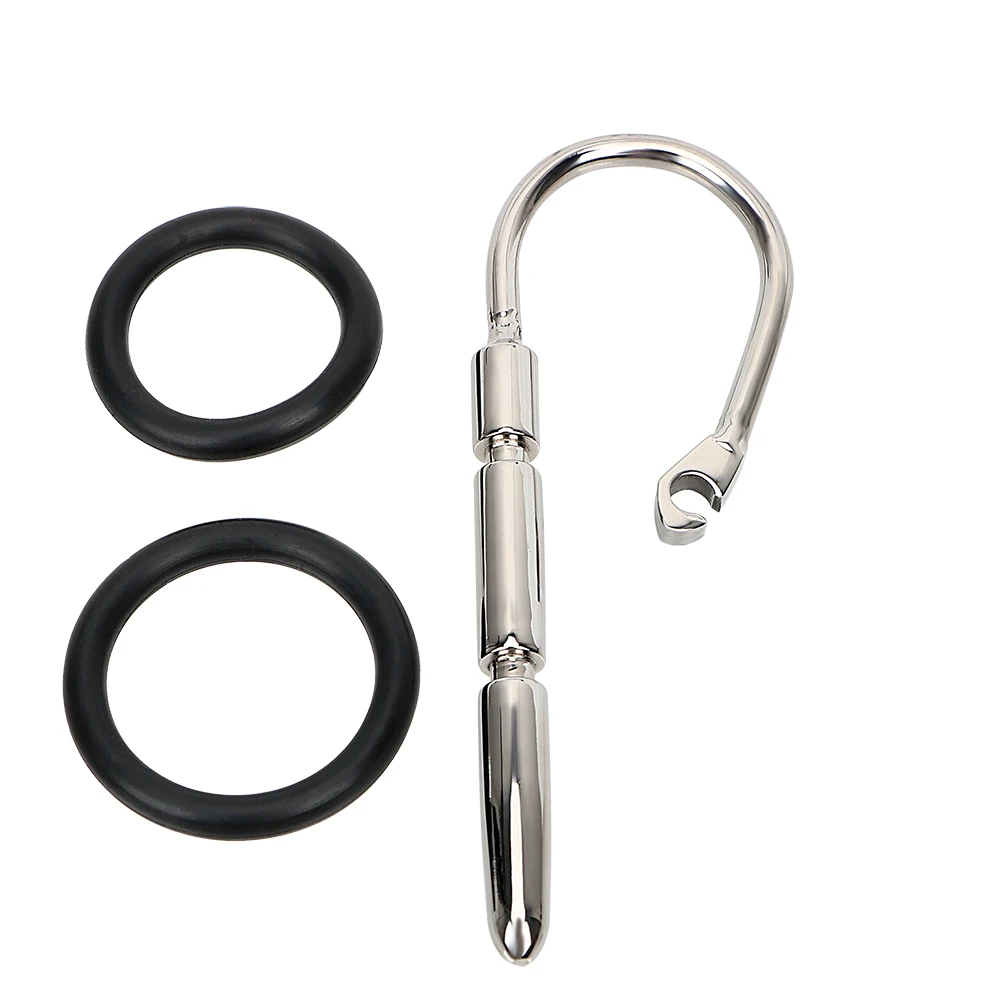 With Penis Rings 7.8mm Urethral Sounding For Men 18 Cock Dilator Urethra Plugs Medical Catheter Sounds Sex Toys Male Masturbator