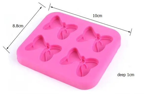 Cake Mold 1 pc bows cartoon butterfly Bow Tie Silicone Mould bows Chocolate Cake Baking Icing ice Fondant Tool bakeware