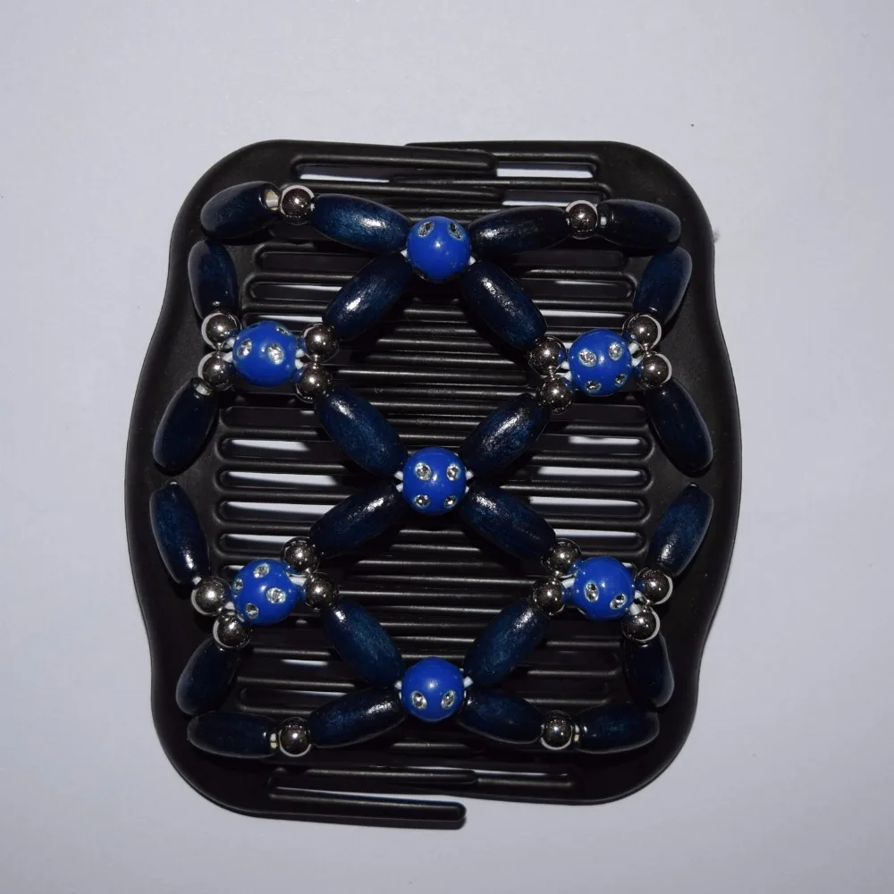 

speicla dark blue beads 60 pcs/lot royal pattern work lady hair accessory special gift