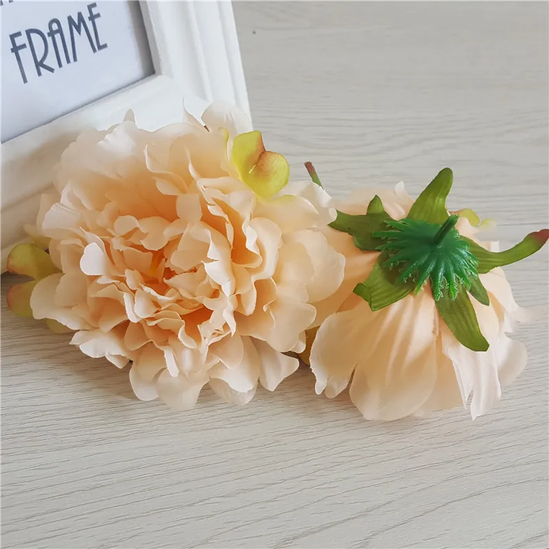 2PCS 12COLORS Artificial Silk Peony Flower Heads For DIY Wedding Wall Arch Background Party Decoration Supplies Home Decorations