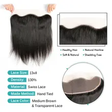 Brazilian Remy Human Hair Lace Frontal 13x4 #5