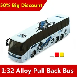 1:32 alloy big bus travel, sound and light back of the school bus models, children's toy car, free shipping...