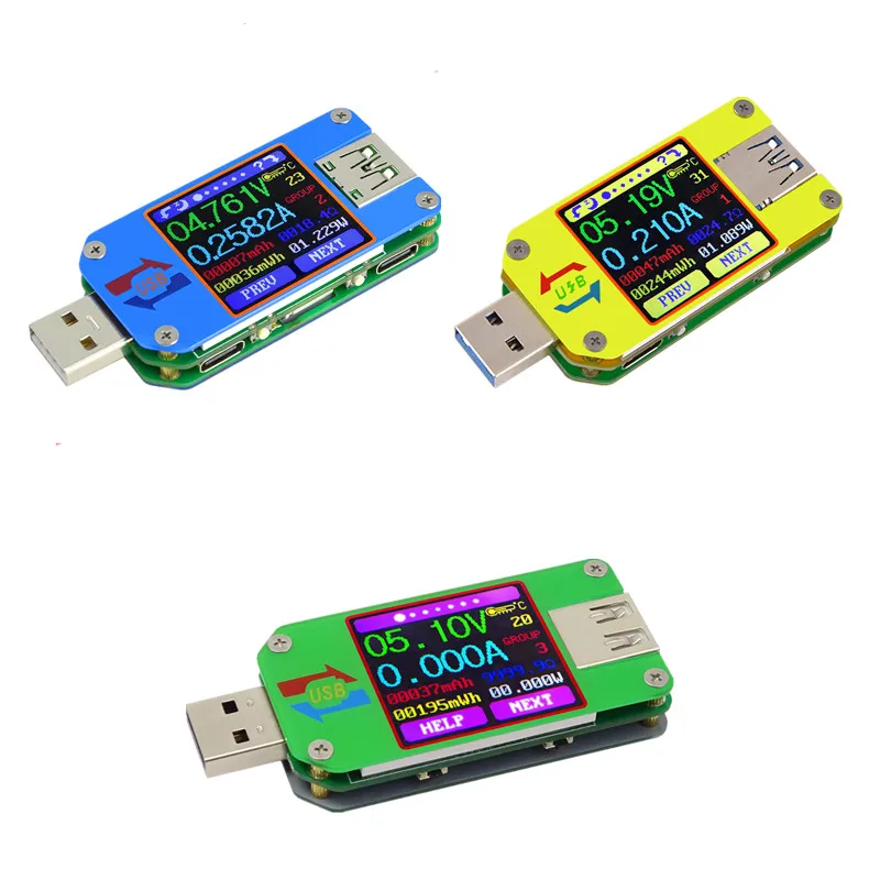 

LCD Display Voltage Current Meter Voltmeter Ammeter Battery Charge Cable Resistance Tester UM34/UM34C UM24/UM24C UM25/UM25C