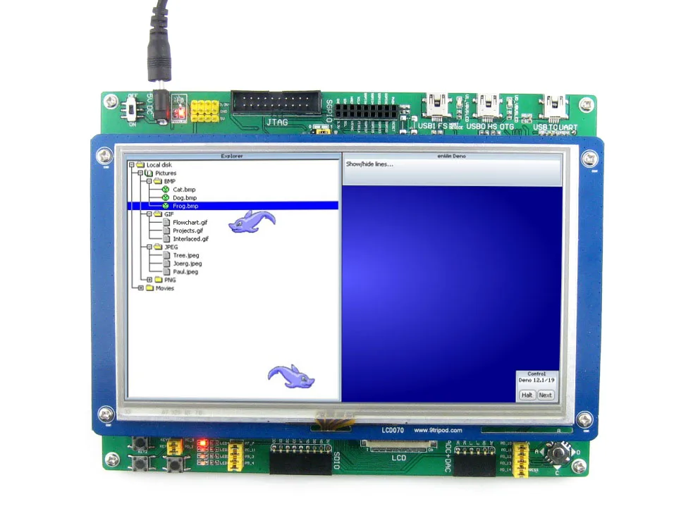 Imagem -04 - Braço Stm32 Placa Cortex m4 Open429i-c Mais Polegada de Toque Capacitivo Display Lcd Módulo Ethernet Câmera Micro sd Módulo Open429i-c Pacote b