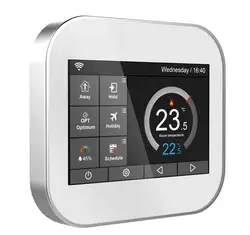 Wifi color touch screen thermostat for water heating/boiler with English//Polish/German/Italian/Spain by android IOS phone