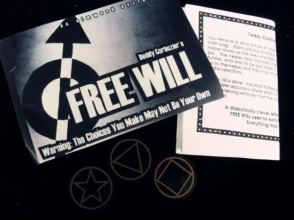 Free will Magic Tricks Card Prediction Magie Close Up Illusion Gimmick Props Comedy