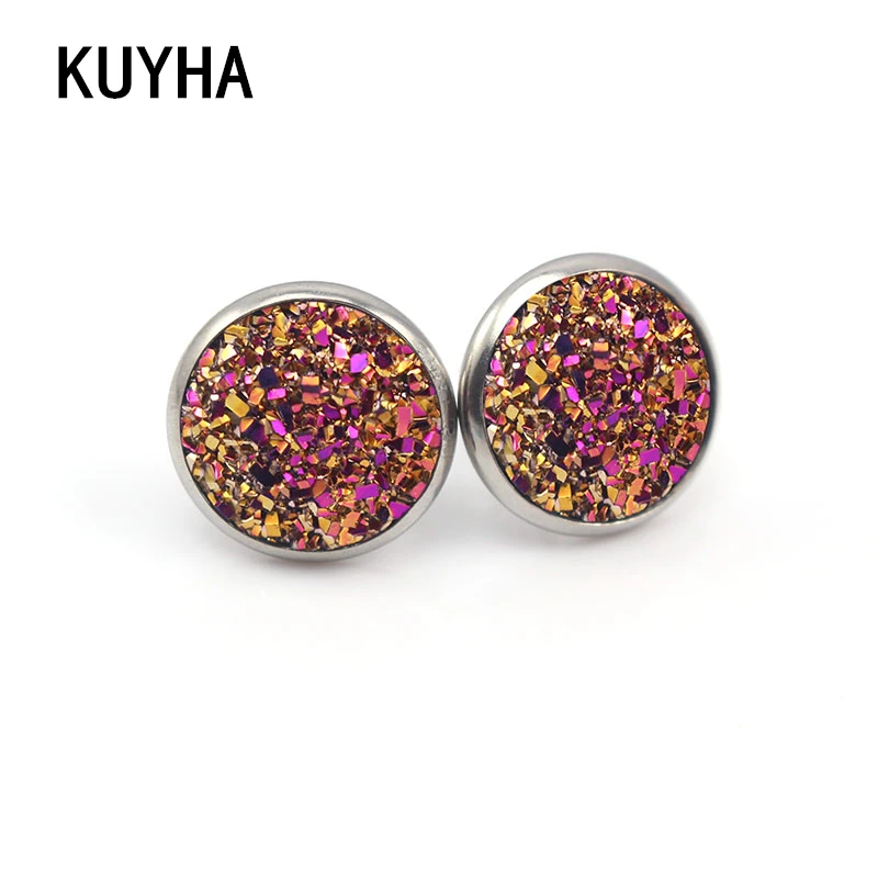 Classic Earrings Stud Earrings For Women Shiny Round Office Style Stainless Steel Bridal Bridesmaid Jewelry