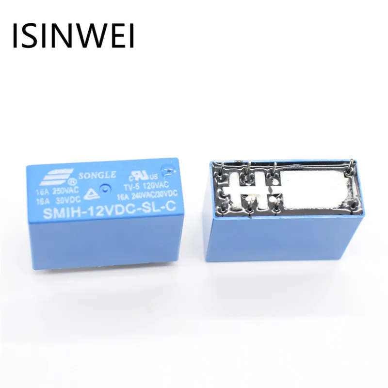 SMIH-12VDC-SL-C 12V Power Relays 16A 250V 8 pin a set of conversion