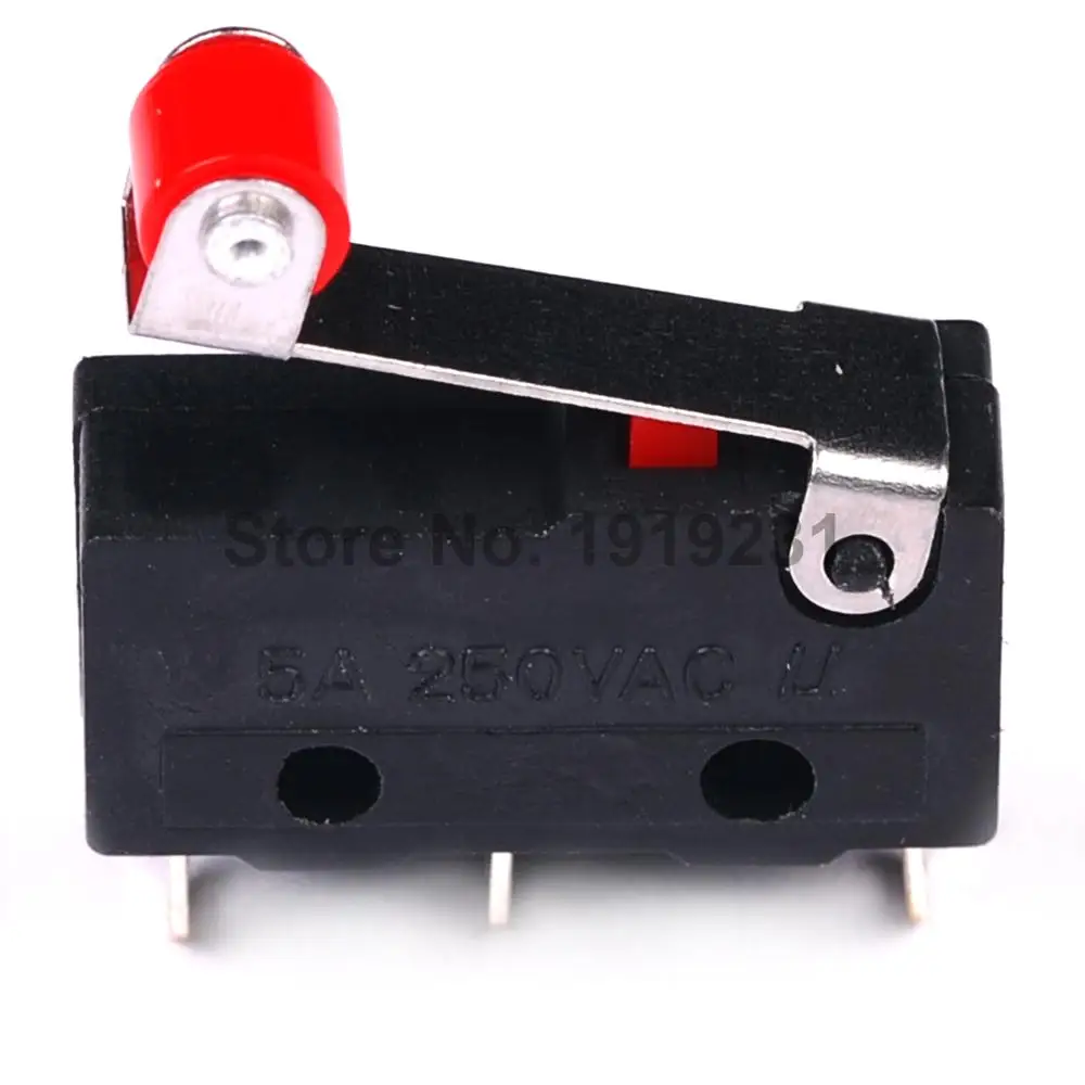 10PCS Micro Roller Lever Arm Normally Open Close Limit Switch KW12-3 125V 5A