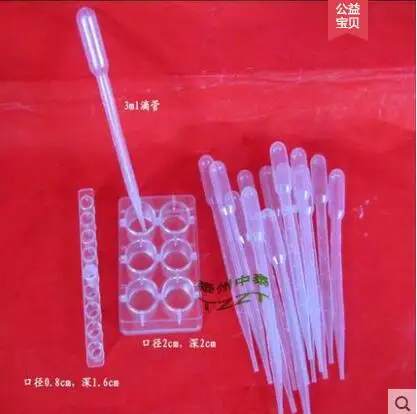 Plastic multi-purpose dropper and Well shaped hole plate The experiment equipment