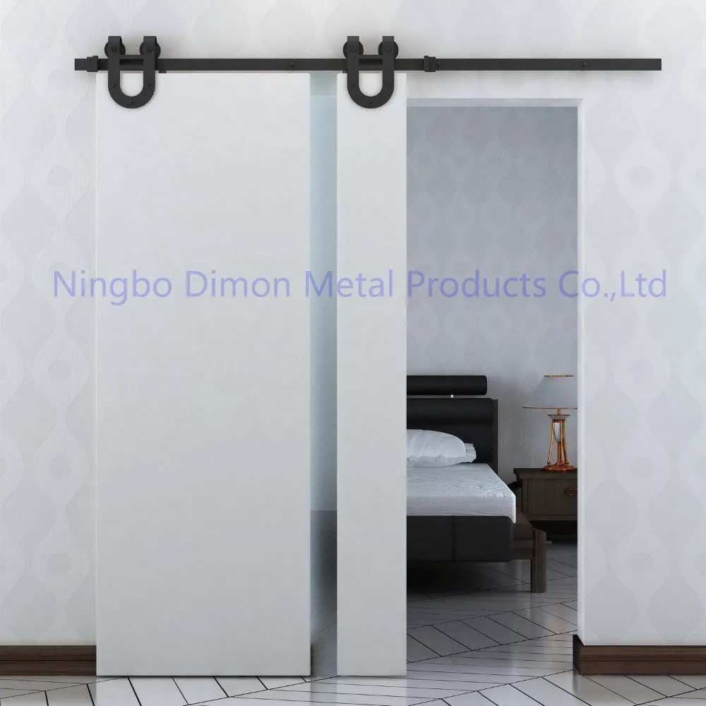 Dimon Customized America Style Sliding Woode Door Hardware With Damper Kits DM-SDU 7203 With Soft Closing