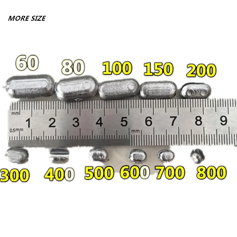 12 Sizes Lead Sinker Lead Fall for Fishing Net Gill Net Network Sinker for Net Peanuts Lead Pendant Bite Fishing Net Accessories