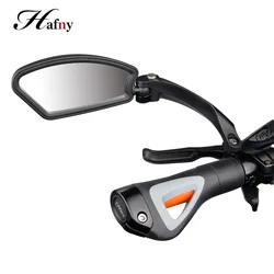 Hafny Bicycle Handlebar Side Safety Rearview Mirror Cycling Stainless Steel Len Blind Spot Mirrors MTB Flexible Rear View Mirror