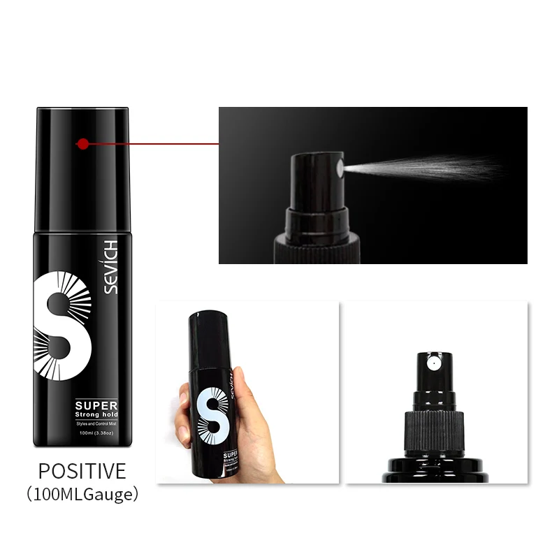 Sevich Hair Fixing Spray 100ml Men\'s Salon Styling Water Professional Hair Fiber Hold Spray Beauty And Hair Products