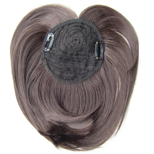 Similler White Black Brown Gold Fake Fringe Clip In Blunt Bangs Synthetic Hair Extensions With High Temperature Fiber