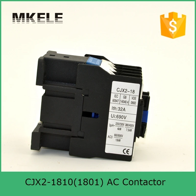 CJX2-1810 AC Contator 18A Switches Tensão 380 V 220 V 110 V 36 V 24 V Montado Em Trilho Din