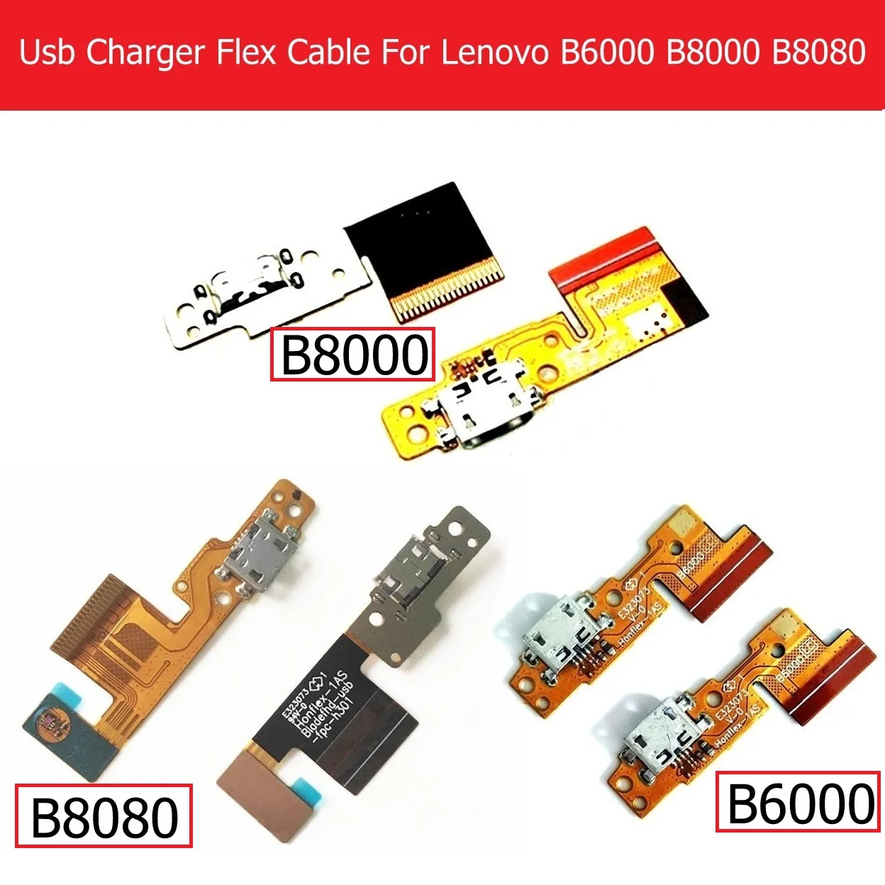 

Genuine USB Charger Connector Flex Cable For Lenovo Pad B8000 B8080 10.1" USB Charging For Lenovo B6000 pad Charger Flex Cable