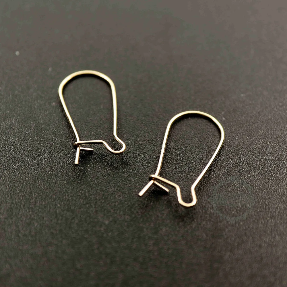 16-35MM Gold Filled Color Not Tarnished Wire Beading Earrings Hook DIY Earrings Supplies Findings 1705058