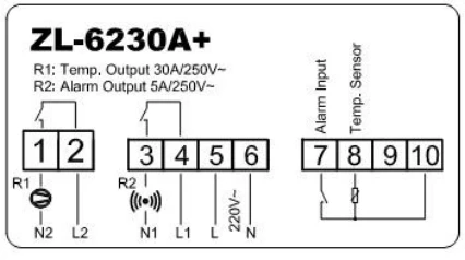 ZL-6230A +, 30A 출력, 디지털, 온도 컨트롤러, 서모 스탯, Lilytech