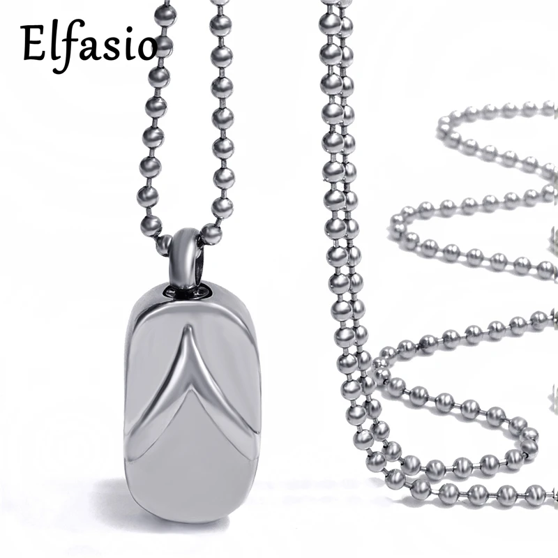 Silver Sandal flip flop Pet Cremation Keepsake Memorial Urn Womens 316L Stainless Steel Pendant Necklace Chain Jewelry UP019