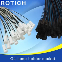 10pcs high quality 57CM Crystal lamp holder lamp holder socket,G4 led/G4/bulb plug,12V 10-20W,lighting accessories