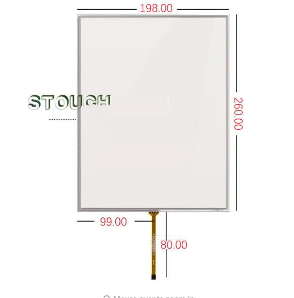 

198*260 12 inch POS touch screen computer machine silver ticket machine medical equipment 12.1 inch four wire resistance