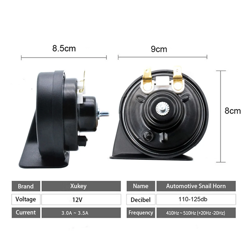 For Ford Focus MK1 1998 1999 2000 2001 2002 2003 2004 Snail Horn 12V 125db 410/510Hz Loud Dual Tone Waterproof Car Horns