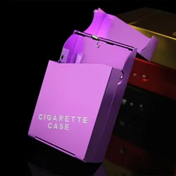 Fashion Pipes Creative Cigaret Smoking Metal Cigarette Case Men Standard Cigarette Box Aluminum Gift Box Smoke 94*60*28mm