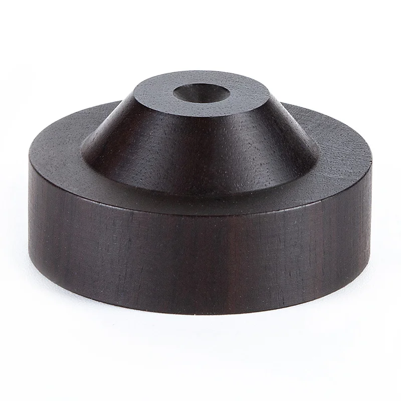 33mm Ebony Wood Speaker Spike Pad Loudspeaker Box Amplifier Shockproof Stand Isolation Feet Base Pad #2