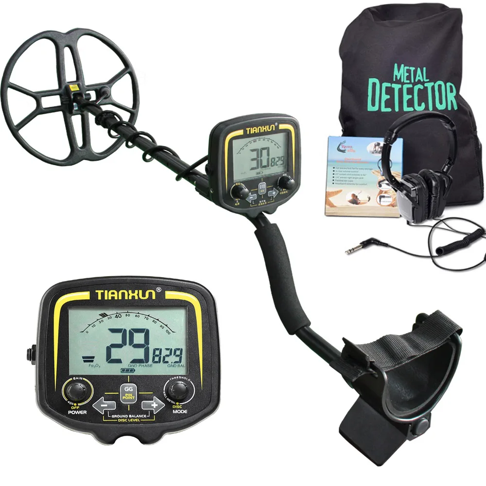 TX-850 Professional Metal Detector with 12'' Inch Butterfly Search Coil High Sensitivity Treasure Hunting Gold Detect