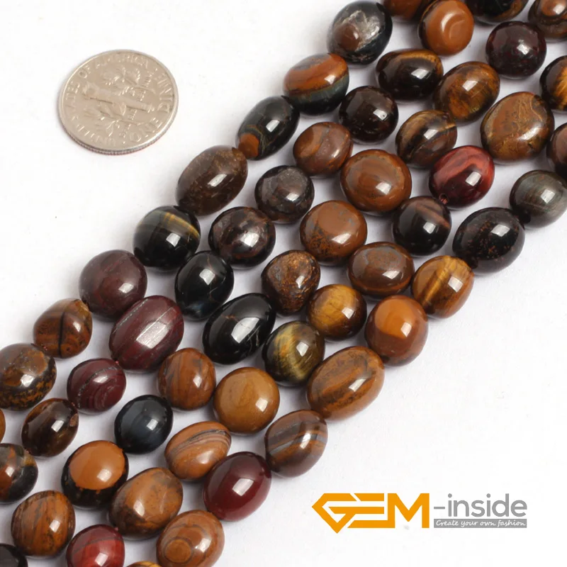 10X12MM Potato Natural Stone Beads For Jewelry Making Strand 15\