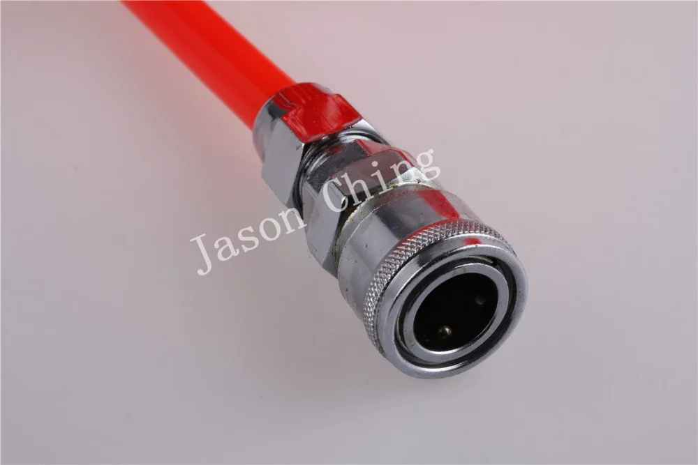 Manguera de tubo de aire de retroceso, 10mm(OD) x 6,5mm(ID) PU, 6/9/12/15M con conector rápido rojo