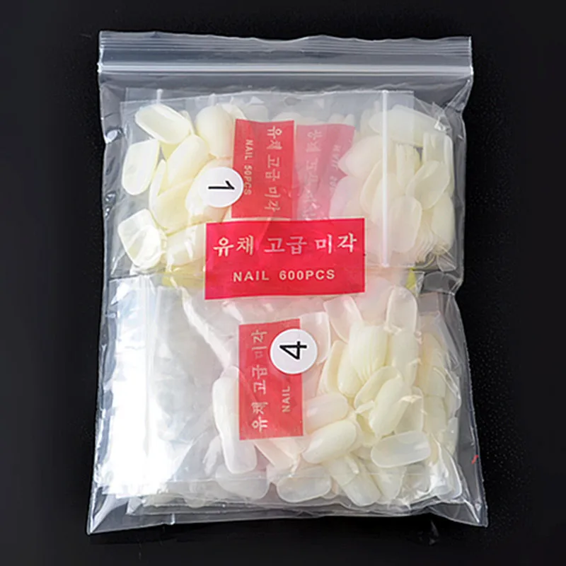 600 قطعة برو الأظافر وهمية UV جل أظافر صناعية نصائح قصيرة كامل Colver رسم كاذبة رئيس أظافر صناعية نصائح الفن ملصق Fuax Ongles #6