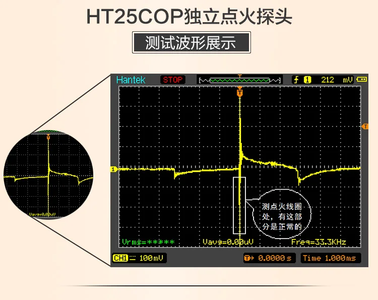 HT25COP Independent Ignition Probe Hantek Automotive Ignition Waveform Test Independent Ignition Coil