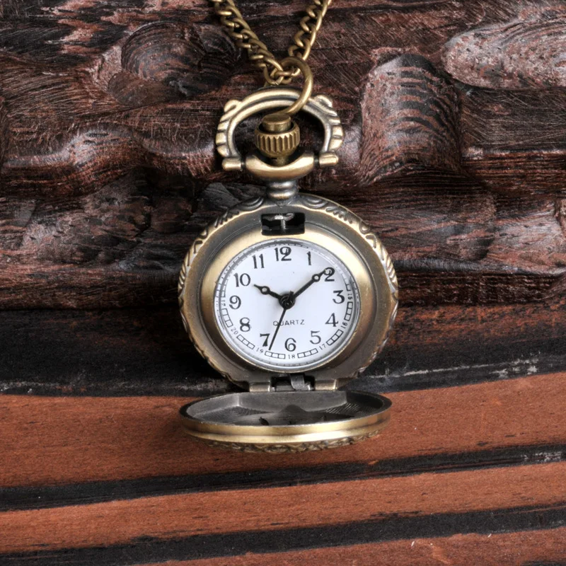 Cute Pocket Watch, Small Bronze, Many Fish Pocket Watches, Small Grass, Pocket Watch, Boys Girls Children Gifts Watch