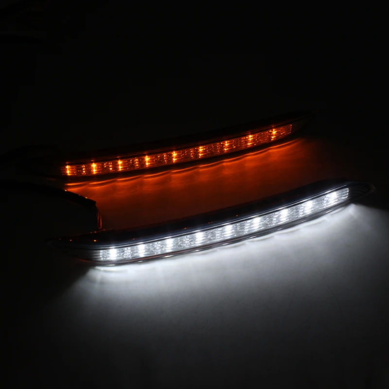 2Pcs/Pair LED Daytime Running Light DRL for KIA K2 2012 2013 2014 RIO DRL With Dimmed Function & Turning Signal Lights Day Light