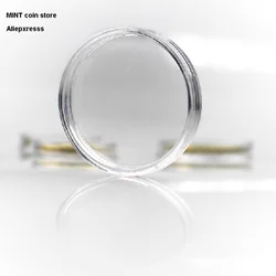 LOT x 100PCS High clear Coin holder / Coin capsule / Plastic material case for coin Acrylic display coin box