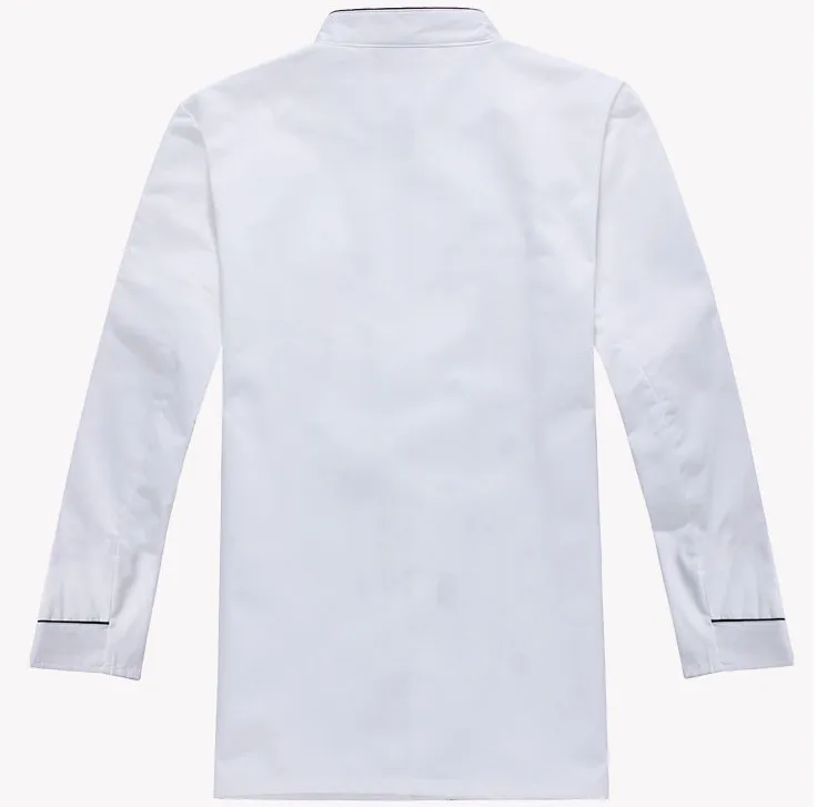 Nuovo 2019 di Alta Qualità Divise Cuoco Chef di Abbigliamento Lunghe Degli Uomini Del Manicotto Cibo Servizi di Cottura Vestiti Uniforme Chef Giubbotti