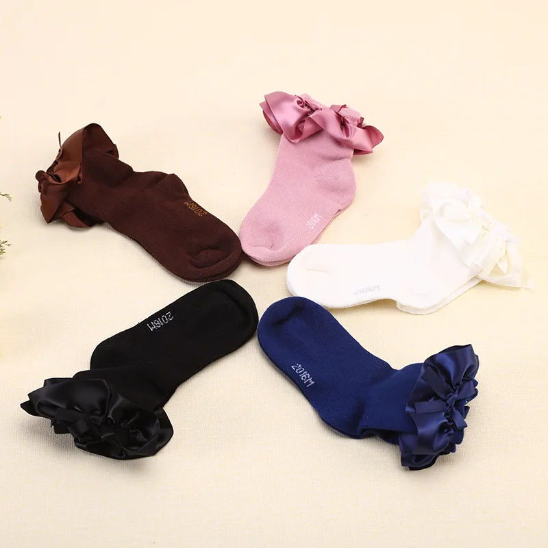 

5Pair/Lot Lace Socks Girls Cozy Vintage Lace Ruffle Frilly Ankle Socks Baby Girls Princess Socks Floral Kids Sox School Sweet