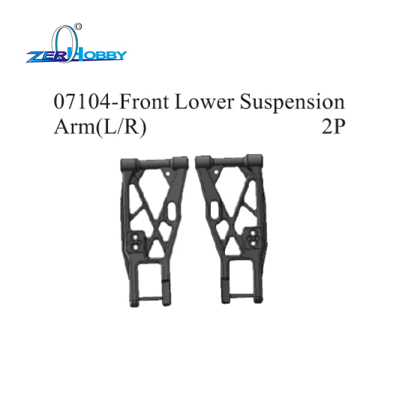 Repuestos de coche teledirigido HSP RACING, accesorios de repuesto 07104, brazos de suspensión delantera e inferior izquierdo y RIHT para coches de gasolina HSP 1/5