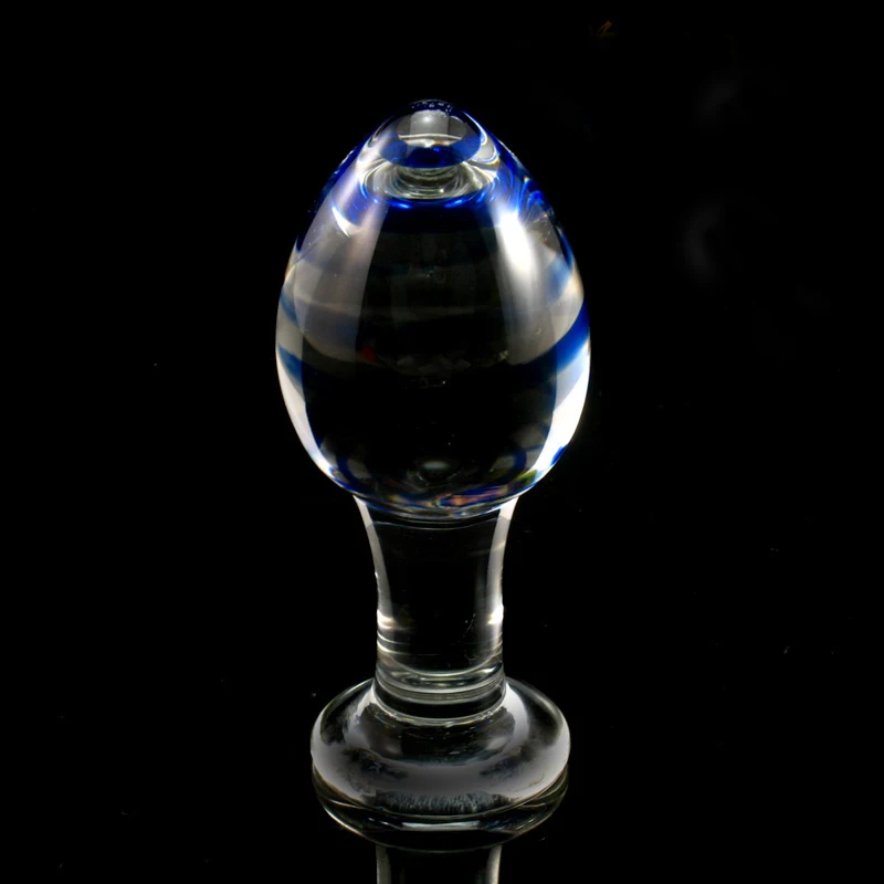 

waterproof 10.7*4.5cm Super Big Size Glass Anal Plug Smooth Cone Crystal Glass Large Butt Plug, Men & Women Sex Toys Adult