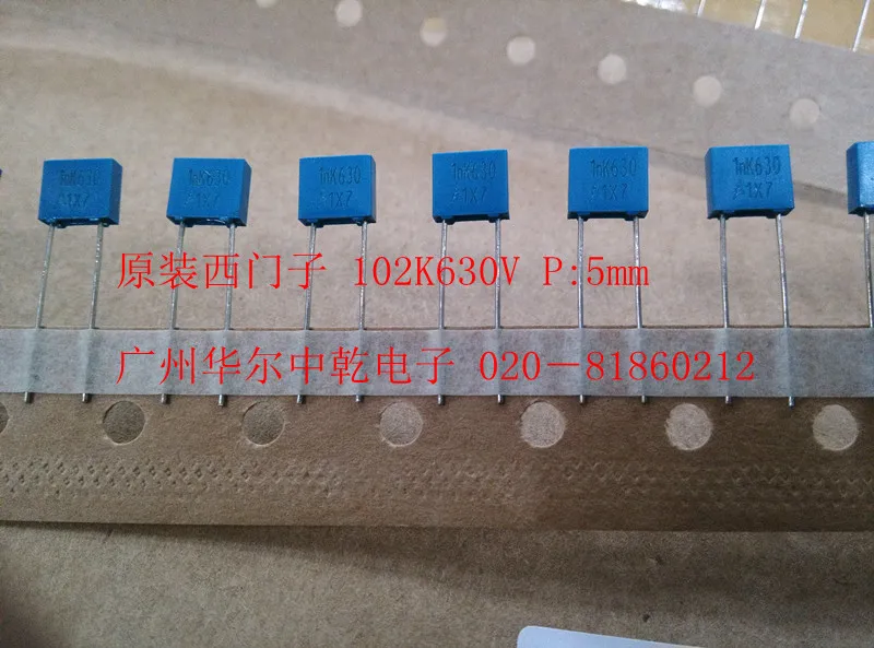 2019 hot sale 20PCS/50PCS Original EPCOS Correction Capacitor 0.001UF 1000PF 1N 102 1000P 630V free shipping