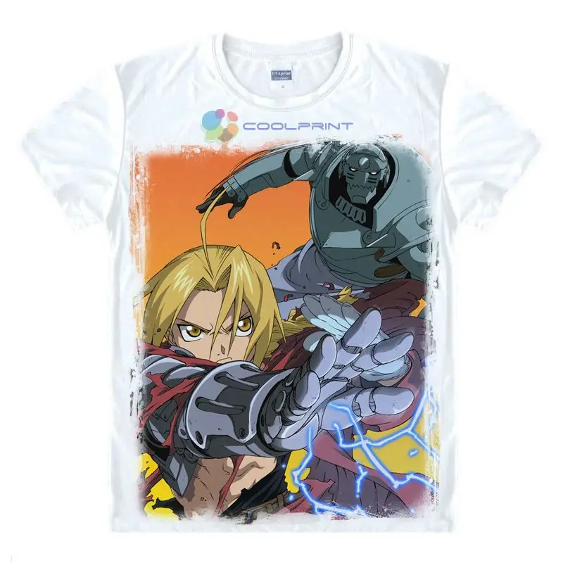 Coolprint Anime Fullmetal Alchemist Brotherhood Unisex T-shirts Edward Elric T Shirt Alphonse Elric Furumetaru Arukemisuto image 5